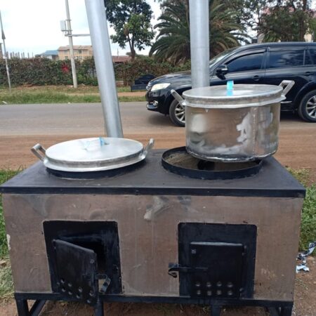 Double Burner With Pots